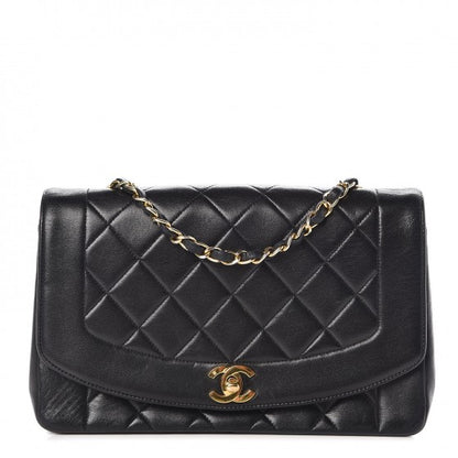 Chanel Lambskin Quilted Medium Single Flap Black 1 of 8