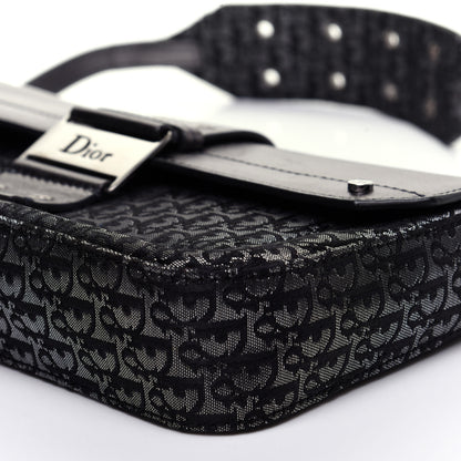 Christian Dior Metallic Monogram Street Chic Shoulder Bag Black 6 of 13