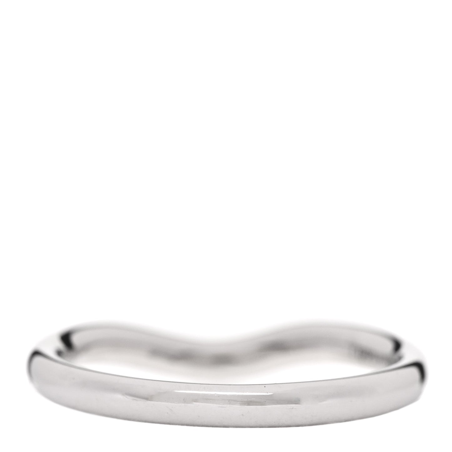 Platinum Yellow Diamond Elsa Peretti Wedding Band Ring 53 6.5