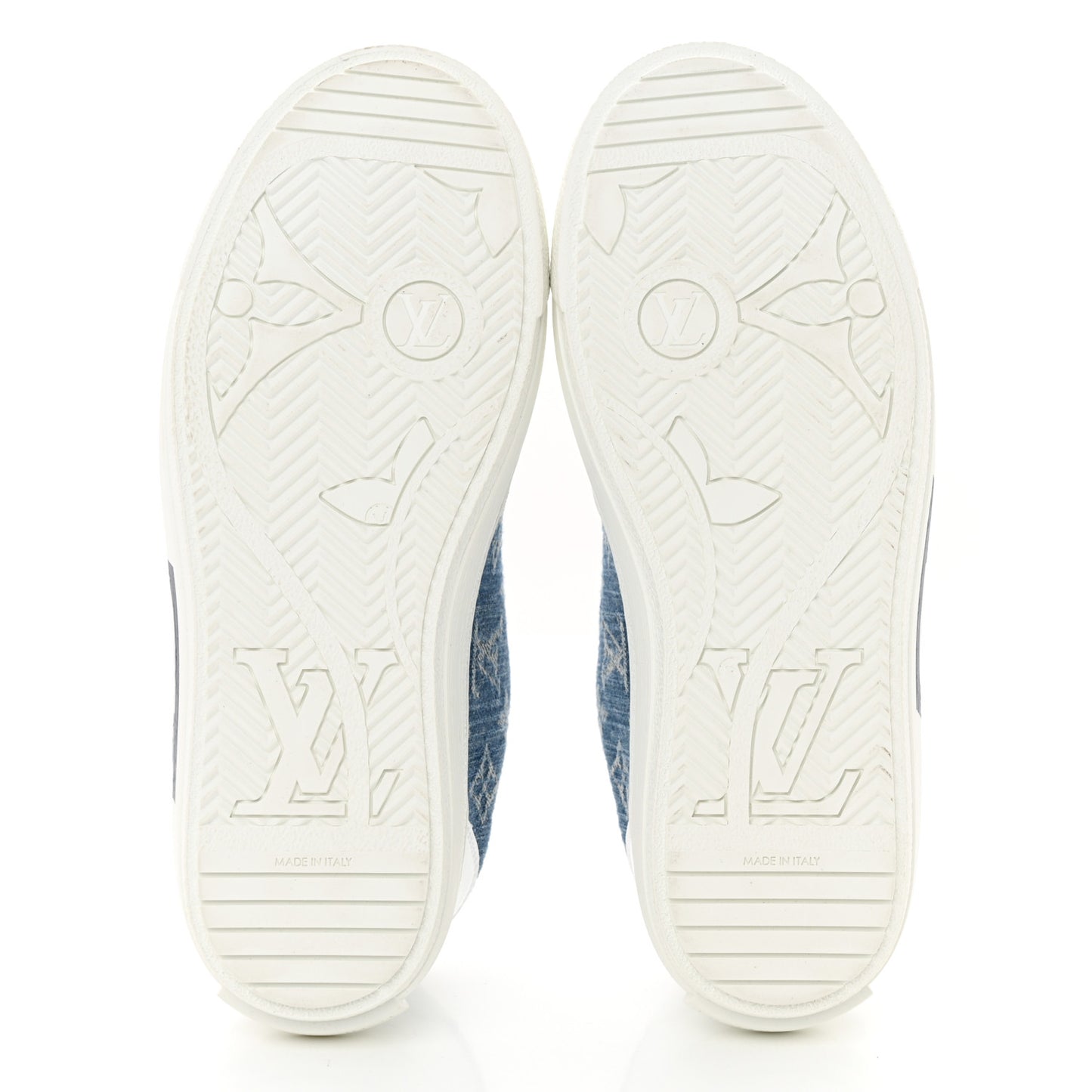 Denim Charlie Trainers 38 White Blue