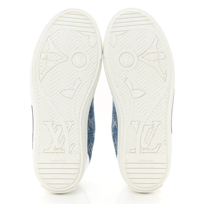 Louis Vuitton Denim Charlie Trainers 38 White Blue 5 of 8