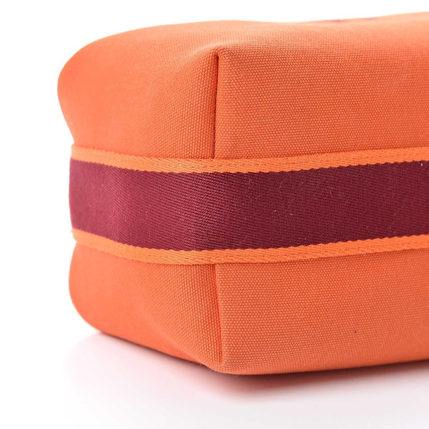 Canvas Small Bride-A-Brac Pouch Orange Burgundy