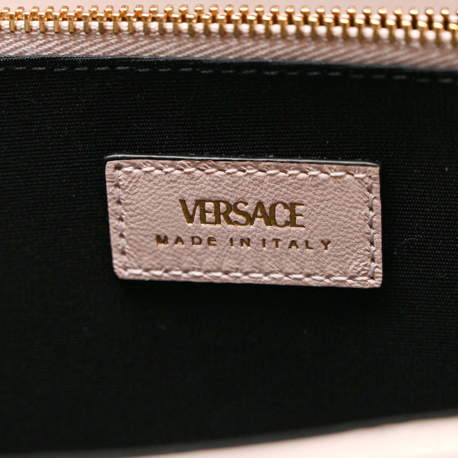 Versace Lambskin Quilted Medusa Wallet on Chain Crossbody Light Pink 6 of 10