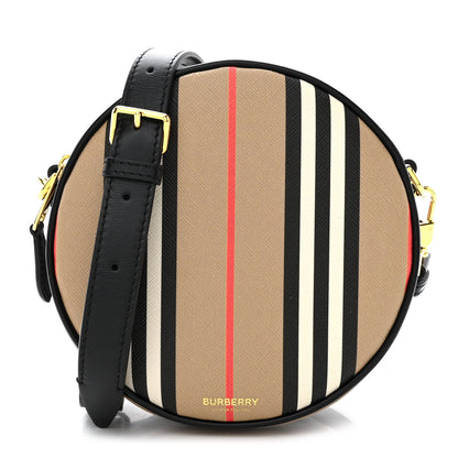 Burberry E-Canvas Calfskin Icon Stripe Louise Bag Archive Beige 1 of 11