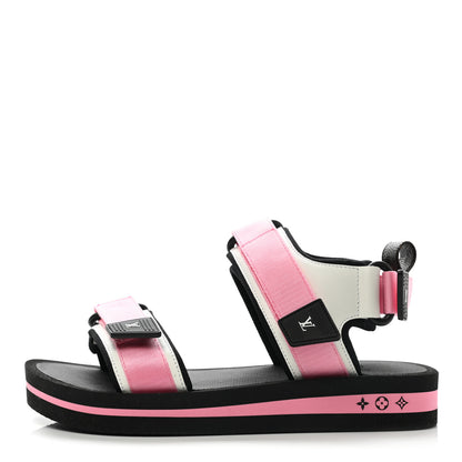 Louis Vuitton Monogram Flat Arcade Sandals 36.5 Pink 1 of 7