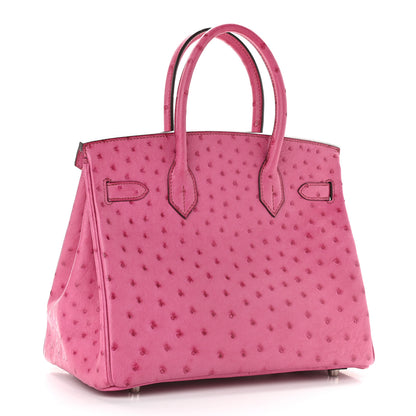 Hermes Ostrich Birkin 30 Fuchsia 2 of 9