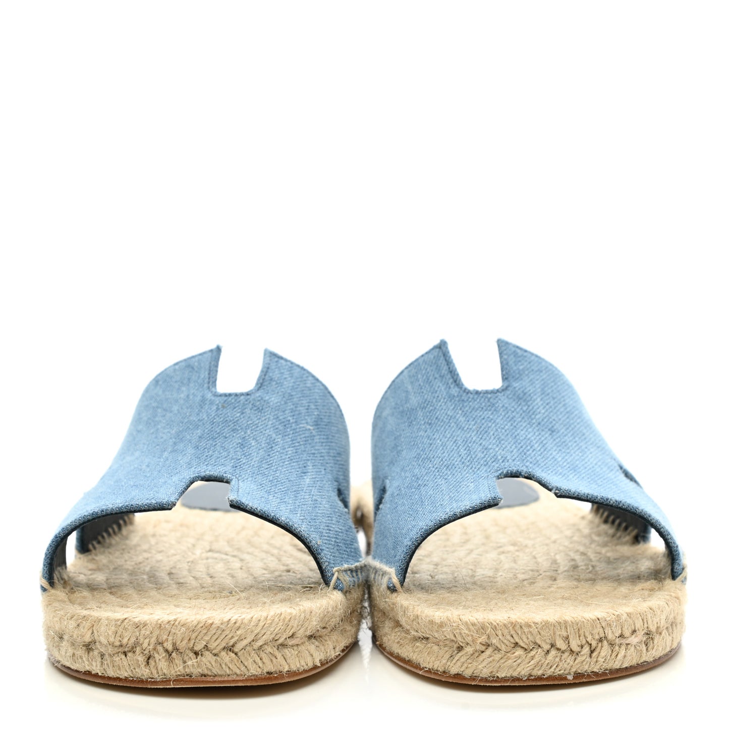 Denim Canvas Antigua Espadrille Sandals 40 Bleu Clair