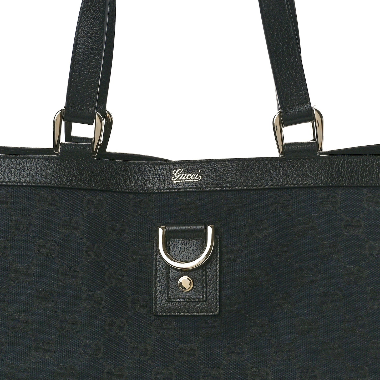 Monogram Large Abbey Tote Navy Black