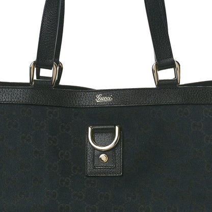 Gucci Monogram Large Abbey Tote Navy Black 8 of 10