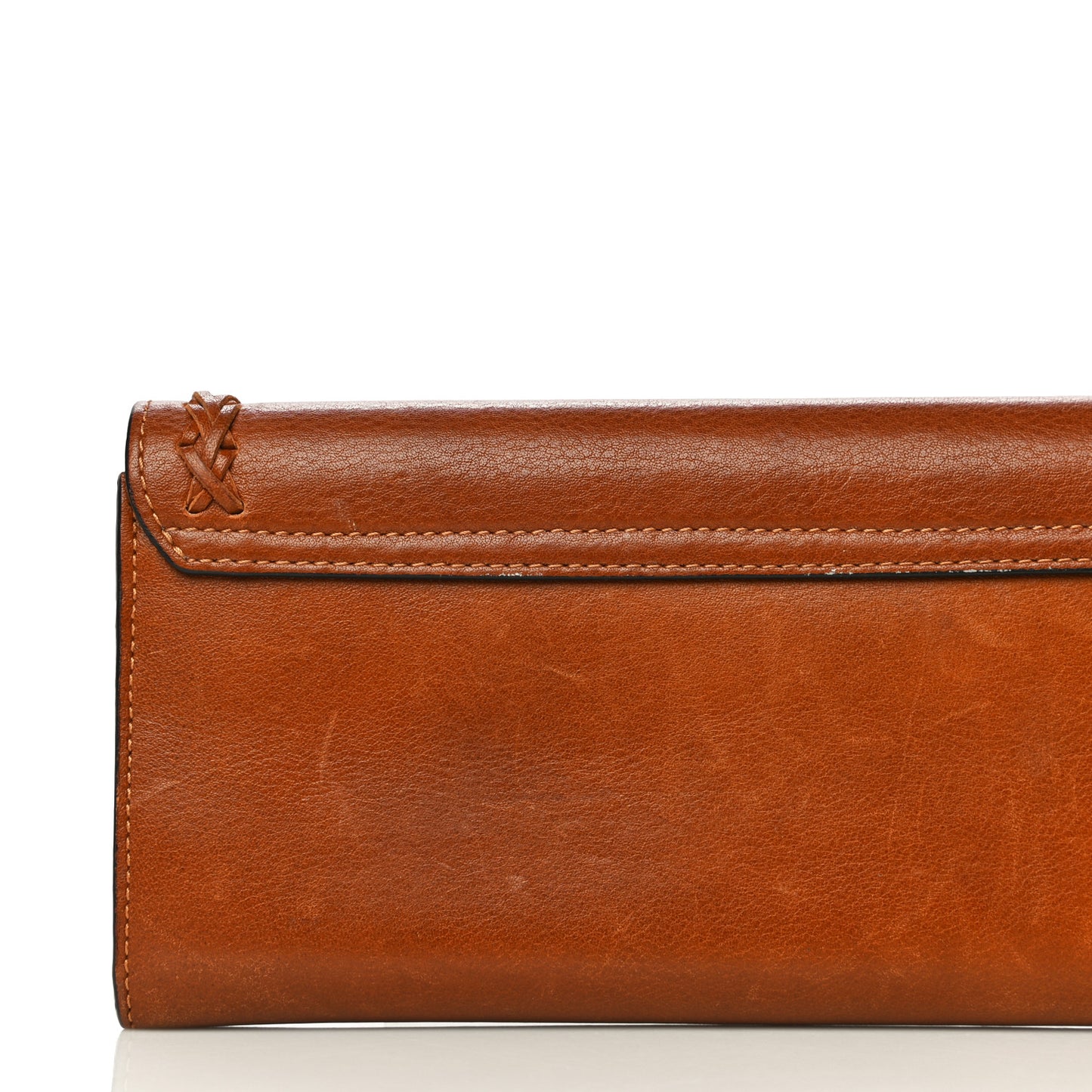 Calfskin Hudson Long Wallet Caramel