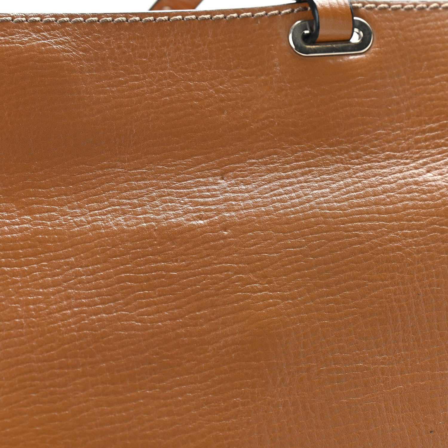 Valentino Garavani Textured Calfskin Medium Rockstud Tote Camel 10 of 10