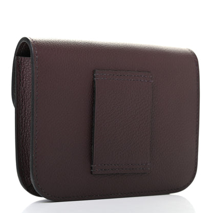 Hermes Evercolor Constance Slim Wallet Rouge Sellier 4 of 8