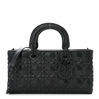 Christian Dior Calfskin Cannage Diamond Medium Lady D-Joy Black 1 of 9