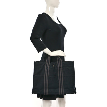 Hermes Canvas Fourre Tout MM Black 2 of 11