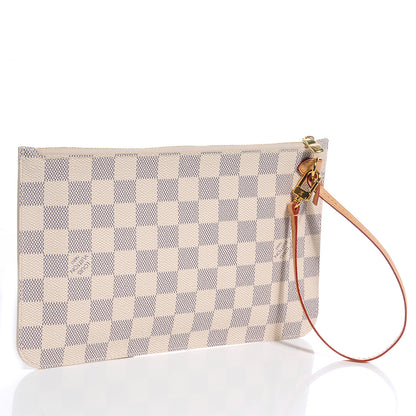 Louis Vuitton Damier Azur Neverfull MM GM Pochette 3 of 7