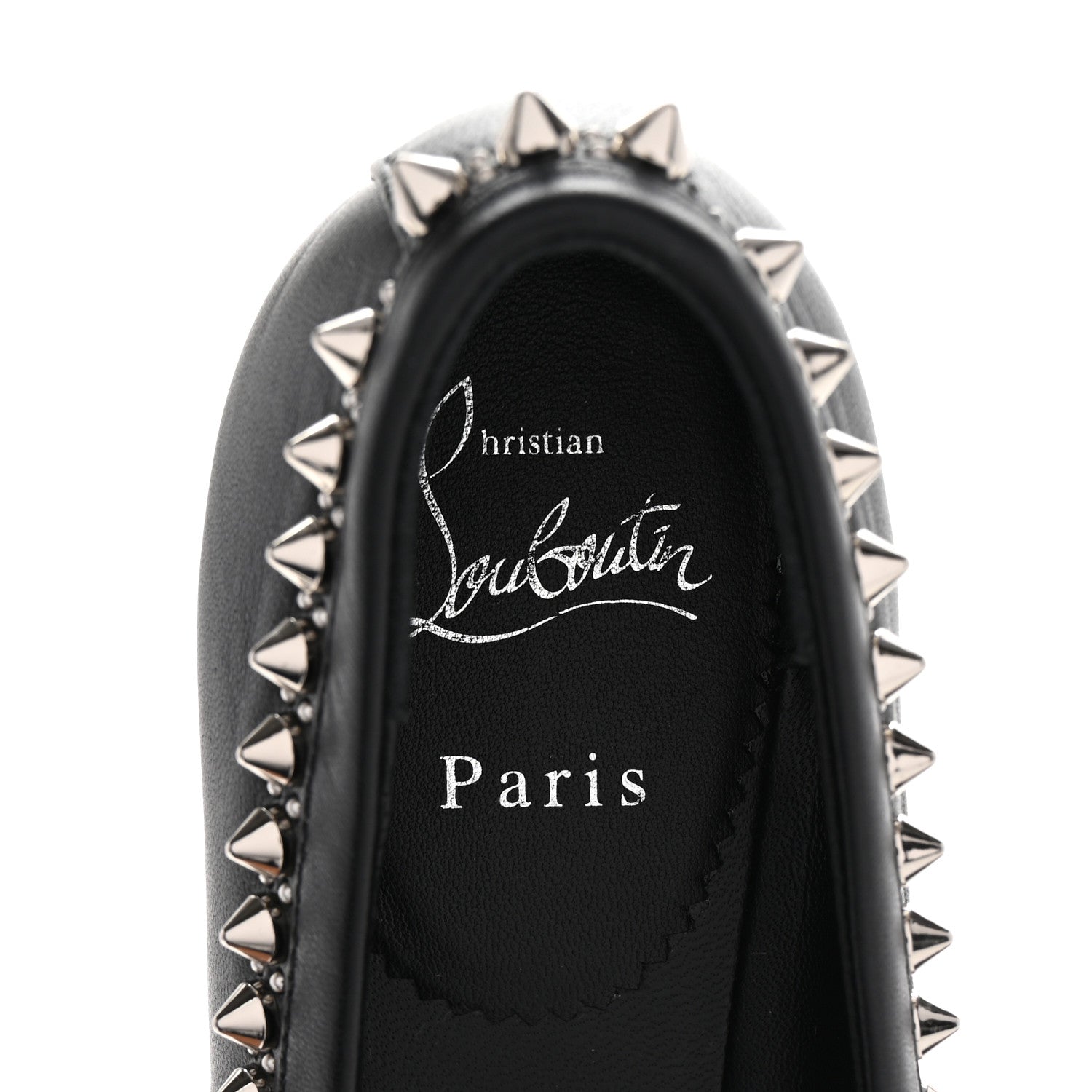 Christian Louboutin Nappa Studded Mamadrague Flats 39.5 Black 7 of 9