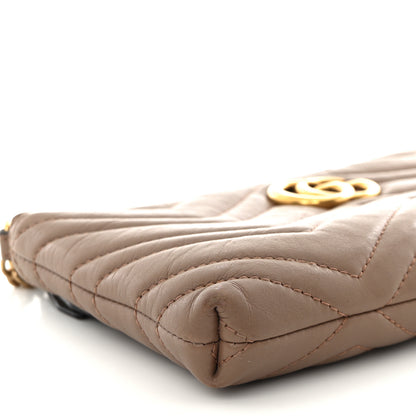 Gucci Calfskin Matelasse Mini GG Marmont Chain Bag Porcelain Rose 12 of 15