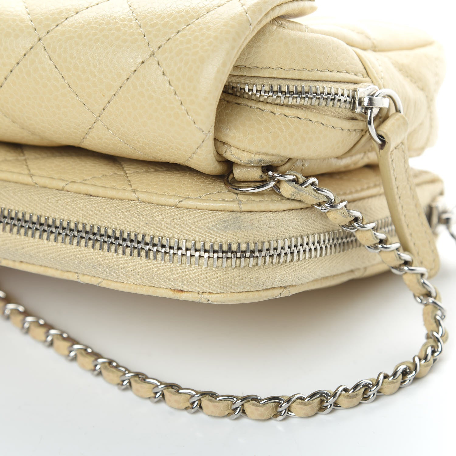 Chanel Caviar Quilted New Mini Flap Beige Clair 15 of 15