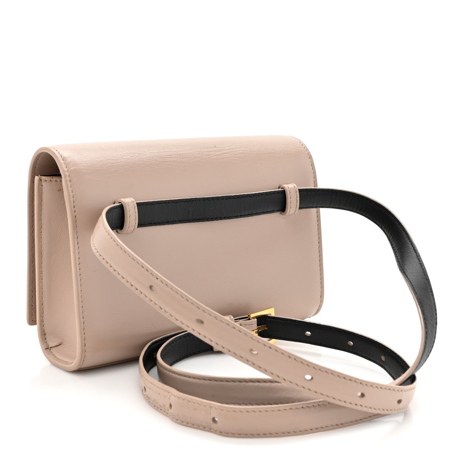 Saint Laurent Smooth Calfskin Monogram Kate Belt Bag Beige 3 of 17