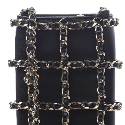 Chanel Lambskin Tech Me Out Clutch With Chain Black 11 of 12