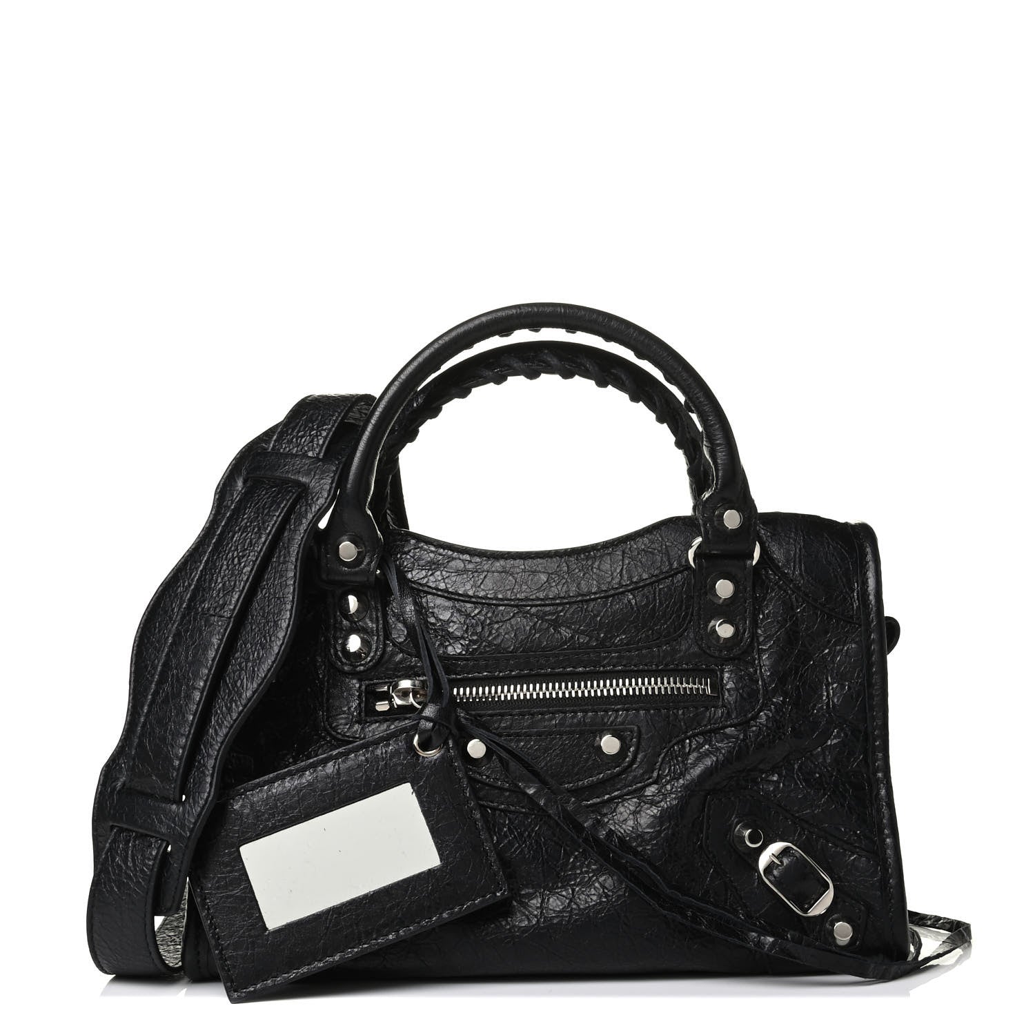 Balenciaga Agneau Classic Silver Hardware Mini City Black 1 of 7