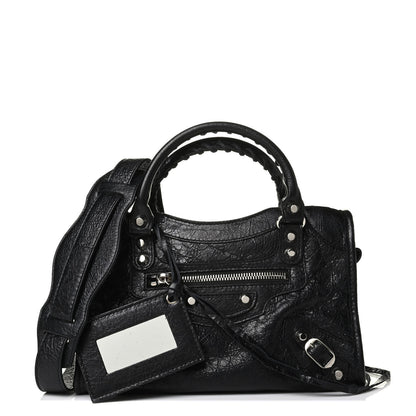 Balenciaga Agneau Classic Silver Hardware Mini City Black 1 of 7