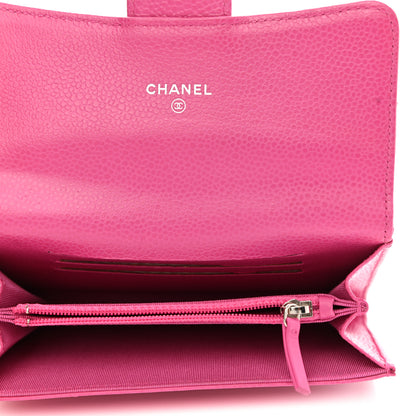 Chanel Caviar Quilted Small Flap Wallet Pink 5 of 10