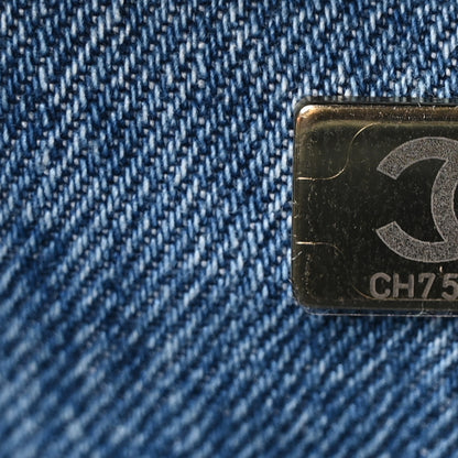 Chanel Denim Souplissimo Maxi Flap Blue 7 of 11