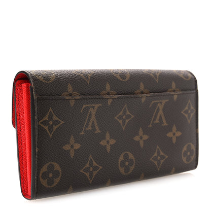 Louis Vuitton Monogram Sarah Wallet NM Coquelicot 3 of 8