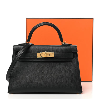 Hermes Epsom Mini Kelly Sellier 20 Black 11 of 11