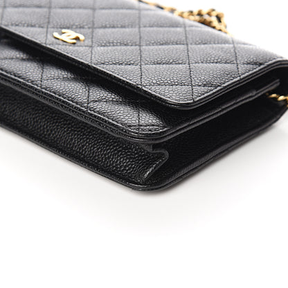 Chanel Caviar Quilted Wallet On Chain WOC Black 9 of 10