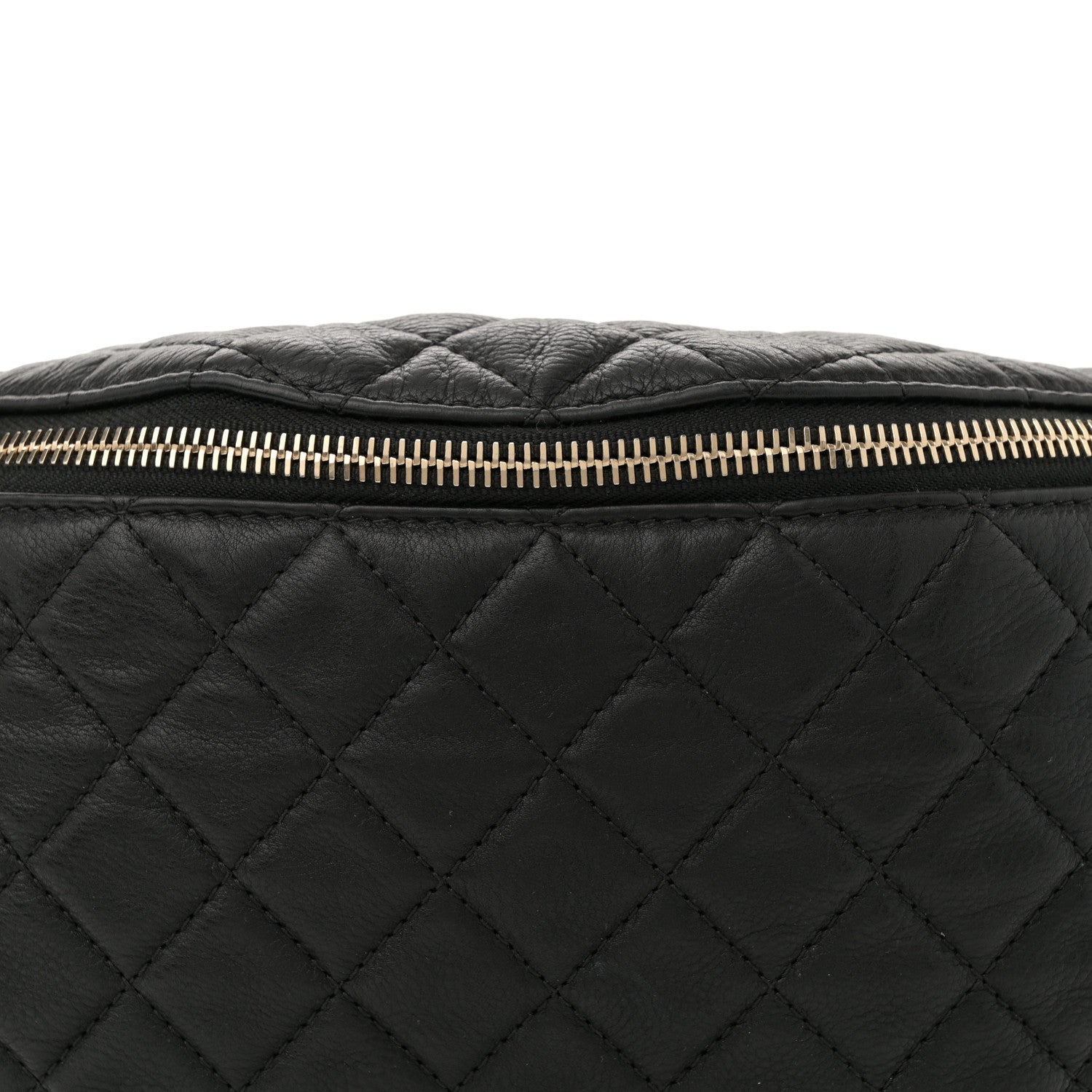 Chanel Calfskin Quilted Banane Waist Bag Fanny Pack Black 8 of 10
