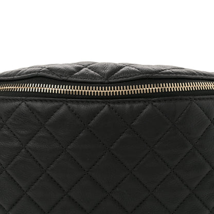 Chanel Calfskin Quilted Banane Waist Bag Fanny Pack Black 8 of 10