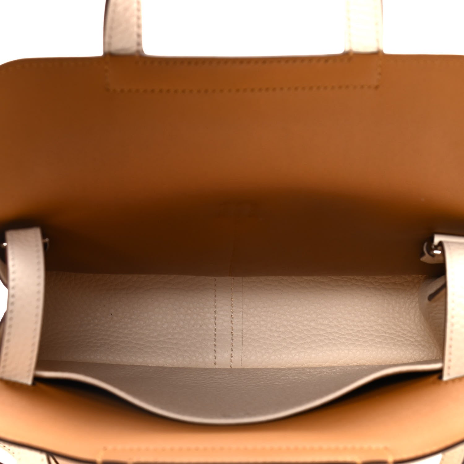 Hermes Taurillon Clemence Verso Halzan 25 Nata Sesame 4 of 8