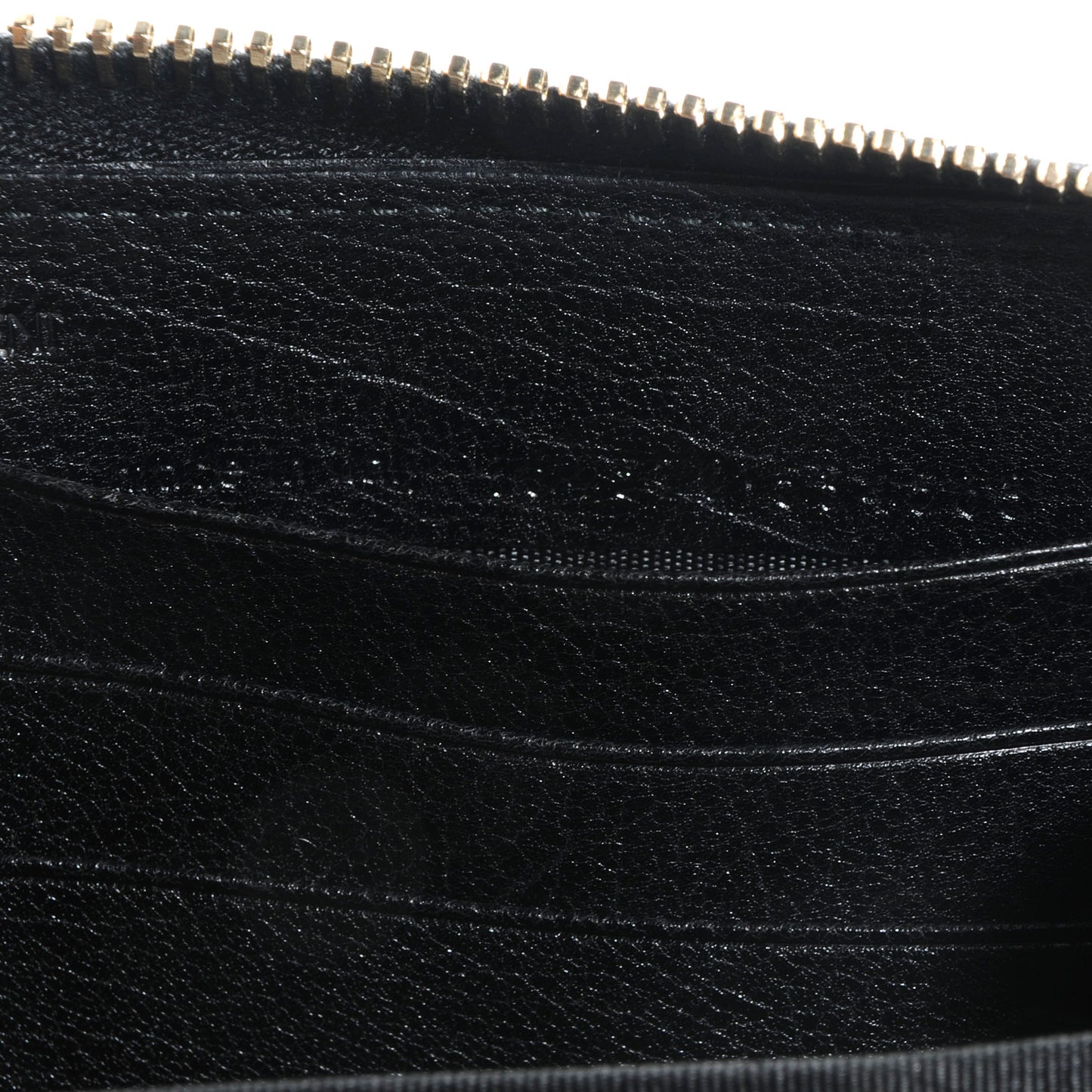 Leather Muse Zip Around Wallet Black
