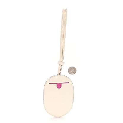 Hermes Chevre Mysore In-The-Loop Wink Key Ring Nata Rose Pourpre Jaune Citron 2 of 6