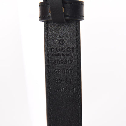 Gucci Calfskin Double G 20mm Belt 80 32 Black 4 of 6
