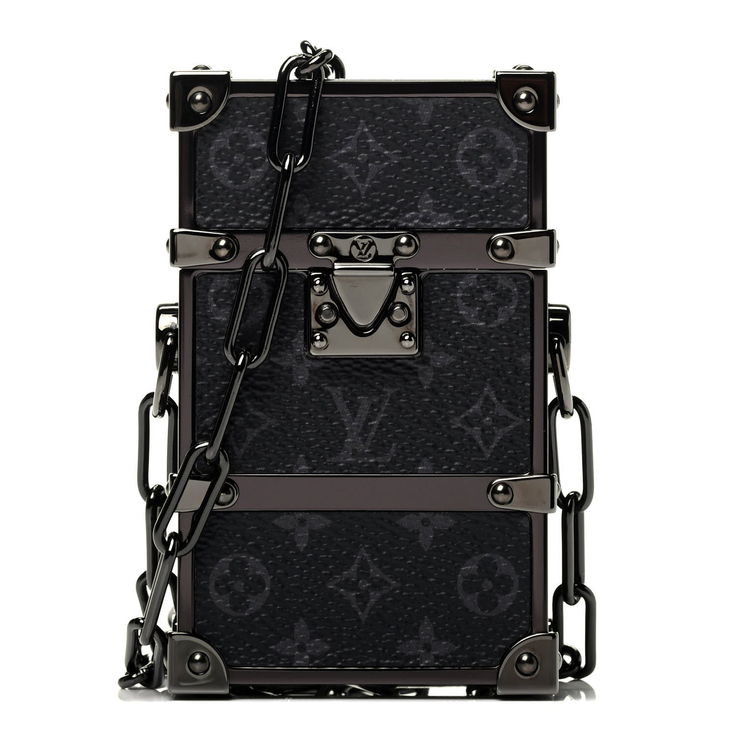 Louis Vuitton Monogram Eclipse Trunk Box Black 1 of 8