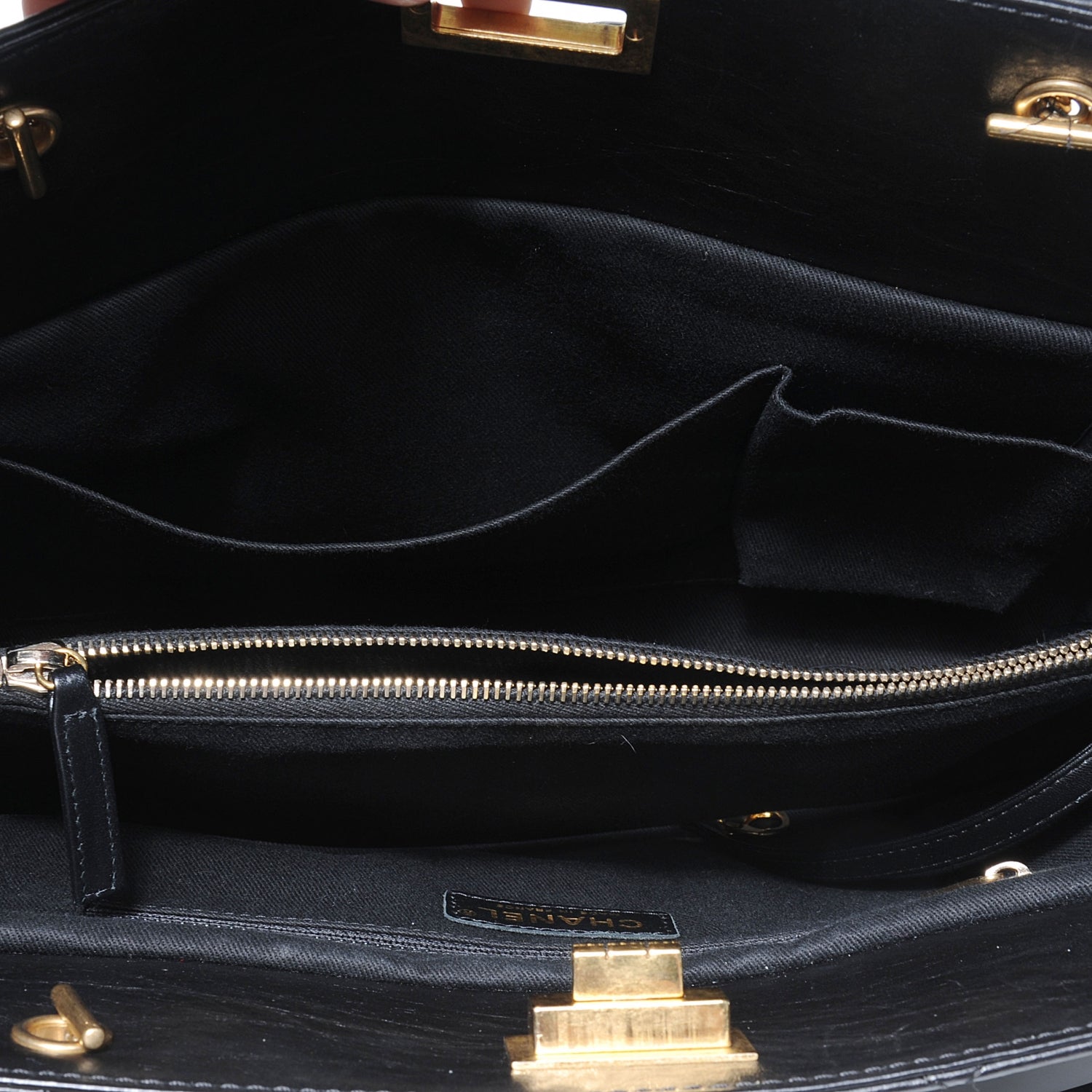 Chanel Aged Calfskin Reissue 2.55 Tote Black 5 of 7