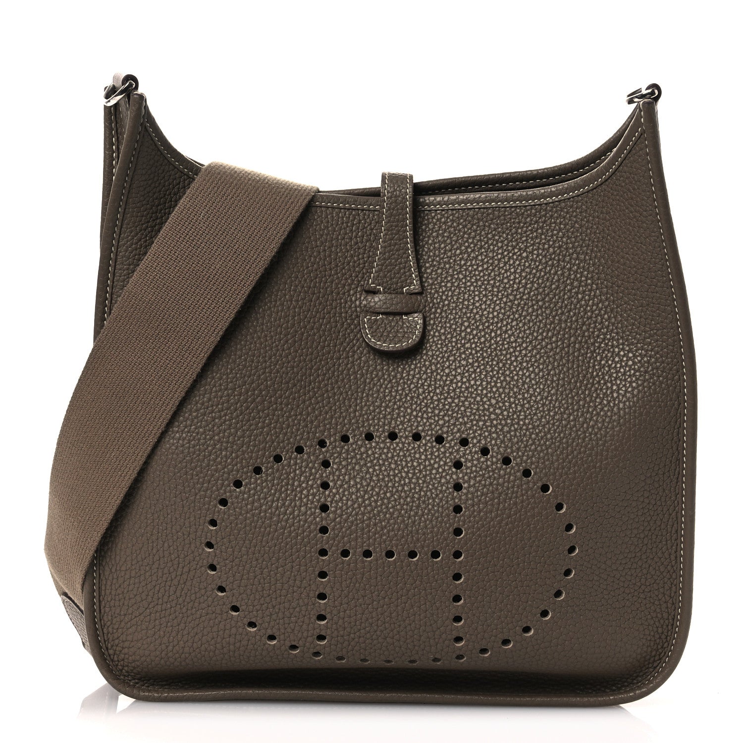Hermes Taurillon Clemence Evelyne III PM Etoupe 1 of 12