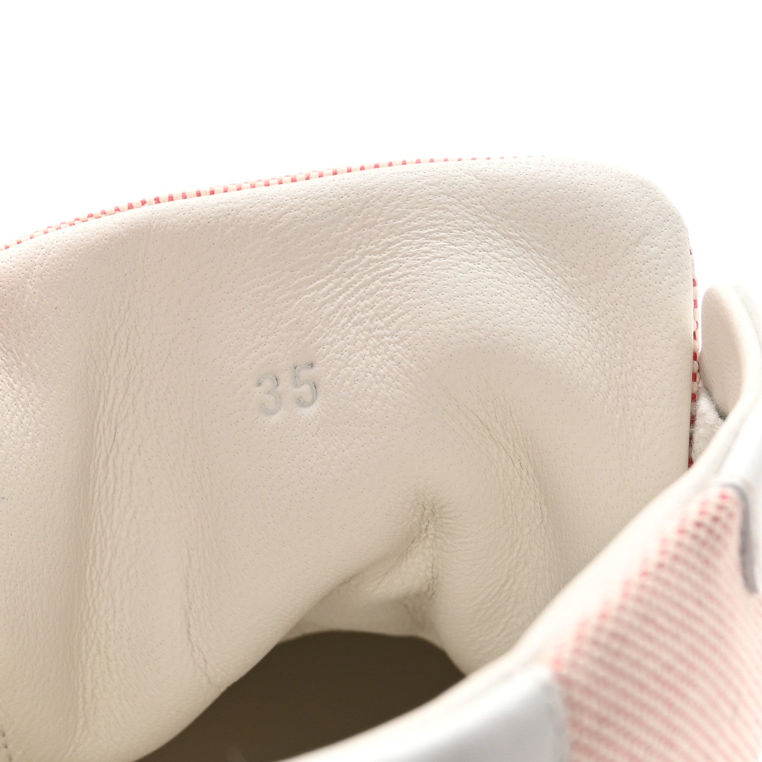 Hermes Canvas Calfskin Daydream Sneakers 35 Framboise White 8 of 9