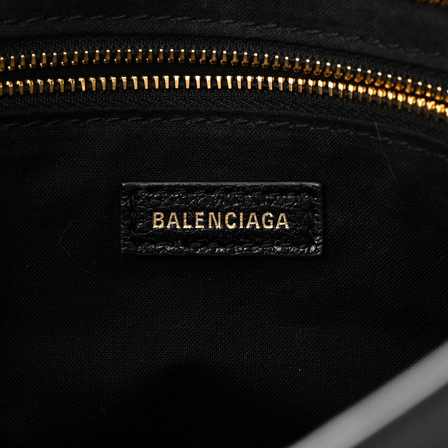 Balenciaga Chevre Gold Metallic Edge Hardware City Black 7 of 11