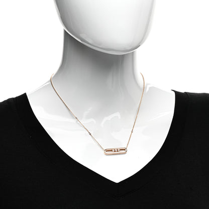 Messika 18K Rose Gold Diamond Move Pendant Necklace 2 of 4