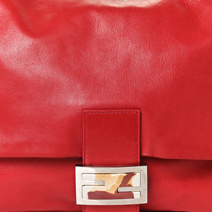 Fendi Calfskin Mama Baguette Red 7 of 9