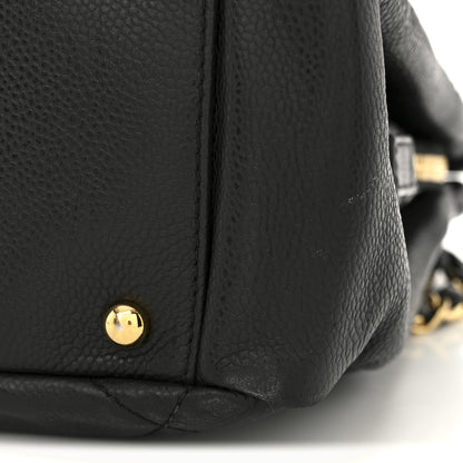 Chanel Caviar Quilted CC Timeless Soft Tote Black 11 of 12