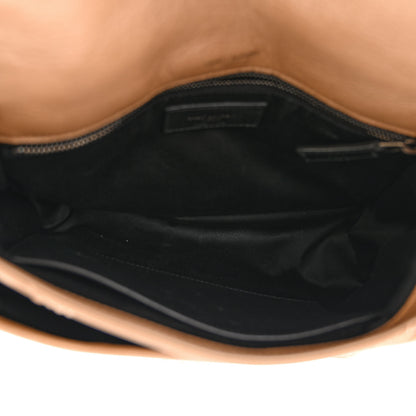 Saint Laurent Crinkled Calfskin Matelasse Monogram Medium Niki Chain Satchel Dark Toffee 5 of 11