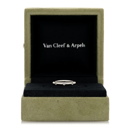 Van Cleef & Arpels Platinum Diamond Tendrement Etoiles Wedding Band Ring 48 4.5 6 of 6