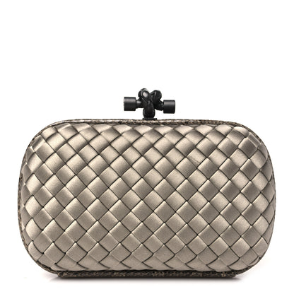 Bottega Veneta Satin Intreccio Impero Ayers Knot Blush 1 of 7
