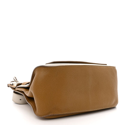 Hermes Taurillon Clemence Bi-Color Jypsiere 31 Kraft Gris Perle 4 of 14