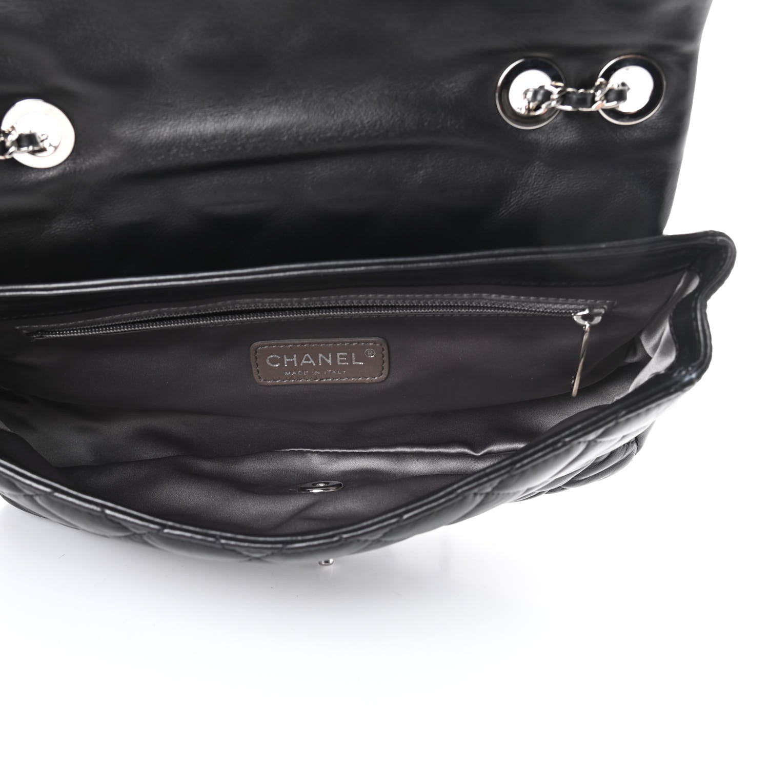 Chanel Lambskin Quilted Medium Coco Rain Flap Black 5 of 15